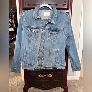 Old Navy Blue Denim Jacket Womens Sz Large